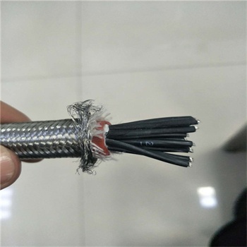 Galvanized steel wire outer screened silicone multicore cable