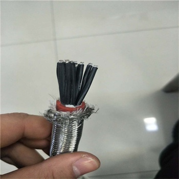 stainless steel and fiberglass braided Silicone Rubber Heat Resistant Electrical Cable