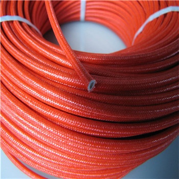 silicone rubber coated high temperature cable with fiberglass braided 180  degree celsius