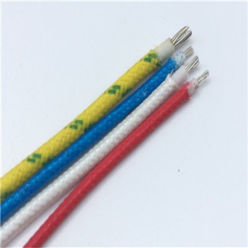 UL3122 fiberglass braided  silicone rubber insulated high temperature wire  200degree