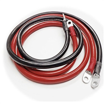 Red 5/16inch terminal 12inch Long 6-Gauge Marine Battery Cable and Tinned Lug Assembly