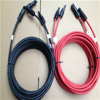 UV Resistance 4mm2 6mm2 PV Wire Male Female Connector Solar Panel Extension Cable