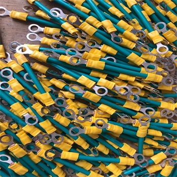 2.5mm2,4mm2,6mm2,yellow/green solar ground cable with lugs M5 or M6 on both sides