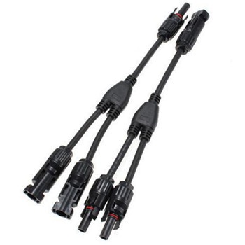 MC4 Connector Y Splitter 2 way branch - Pair (Male & Female)