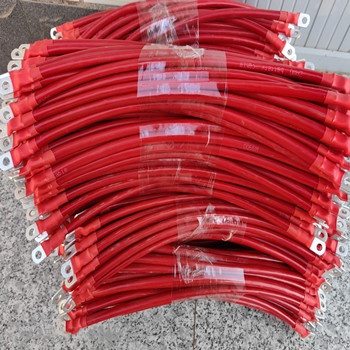 Red,black,6ft,12ft,24ft OAWG Power battery Cable With Crimp Lug Assembly