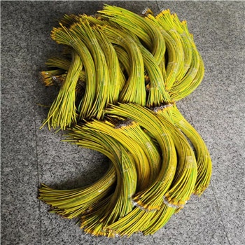 4MM2 Green Yellow Ground Wire Lug 15CM Copper Wire For Grounding