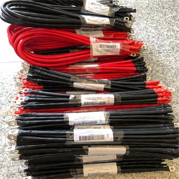 Red 5/16inch terminal 12inch Long 6-Gauge Marine Battery Cable and Tinned Lug Assembly